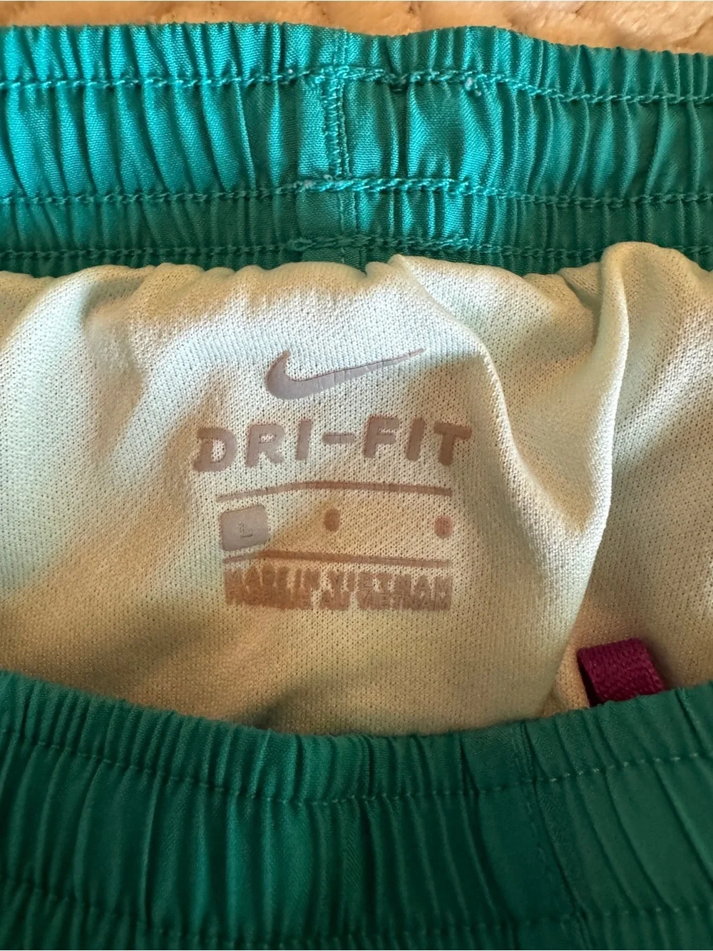 Nike Girls Teal‎ Running Shorts with Purple Trim Size Large